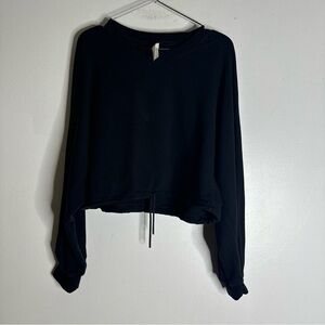 the‎ group babaton Large Black Cropped Oversized LS Leisure Sweatshirt CP